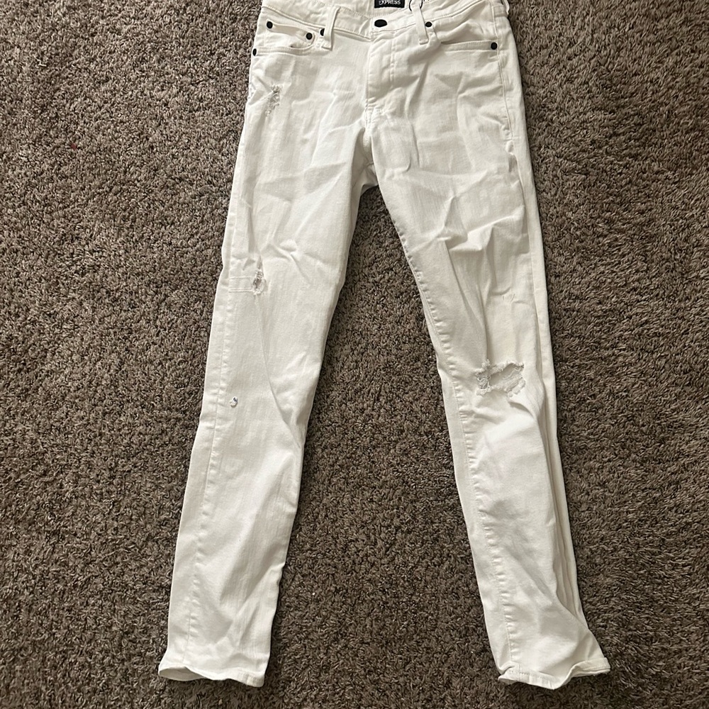 Express White Denim Jeans